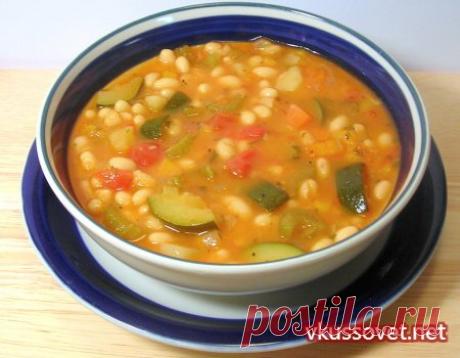 Вегетарианский суп – фасолевый