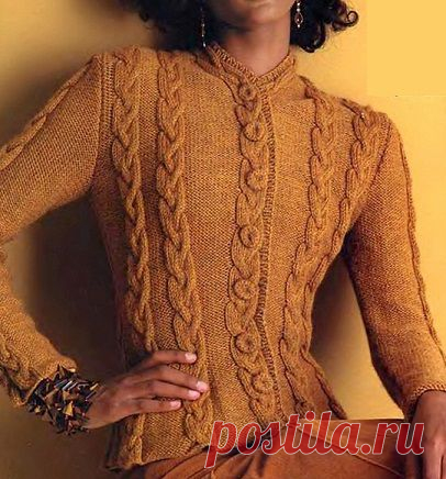 Жакет с косами