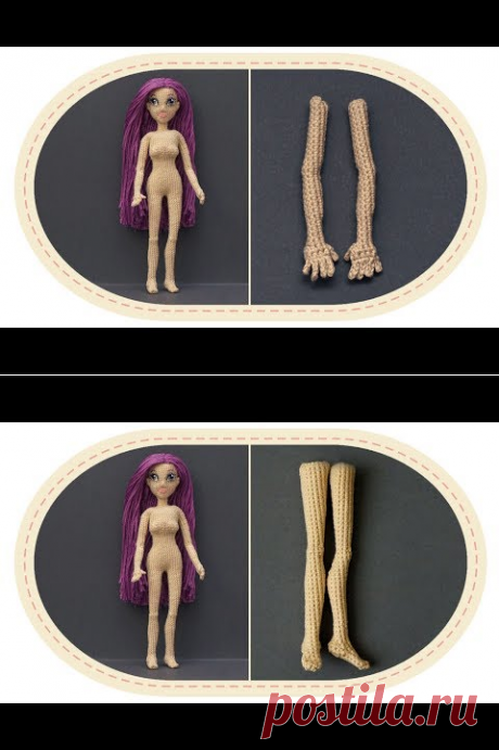 Кукла крючком Виолетта , часть 3 (Тело, часть 1). Crochet doll Violetta, part 3 (Body, part 1) - YouTube