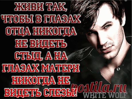 Не слишком сердитесь на своих родителей, — помните, что и они были вами, и вы будете ими.
#мужчины