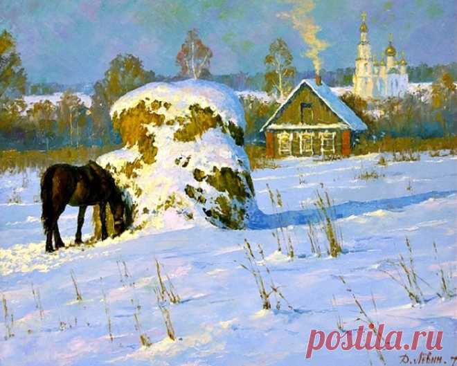 Почему так притягивает русская глубинка на лирических деревенских пейзажах Дмитрия Левина