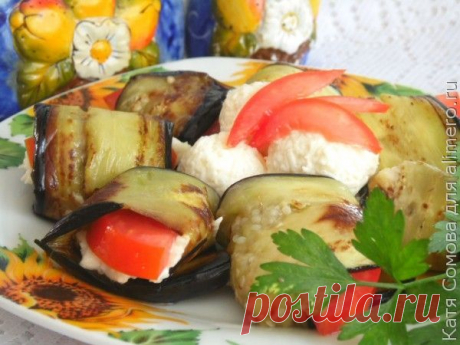 Баклажаны с сырной начинкой