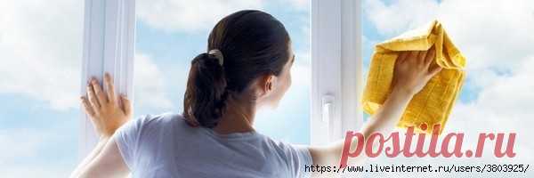 Специальный раствор для сохранения чистоты окон надолго