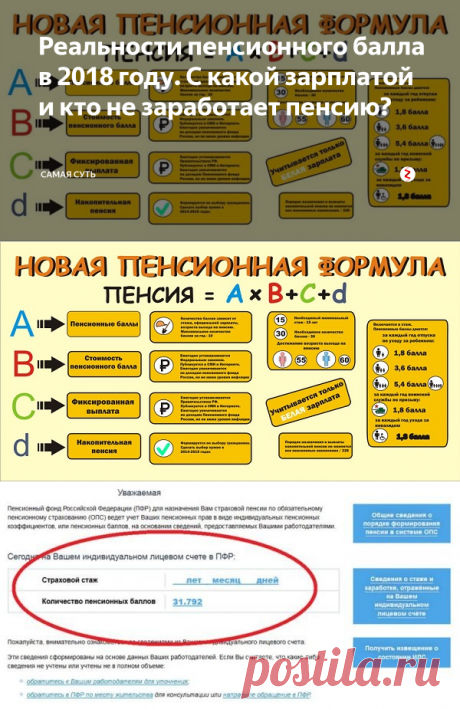 Реальности пенсионного балла в 2018 году. С какой зарплатой и кто не заработает пенсию? | Самая суть | Яндекс Дзен
