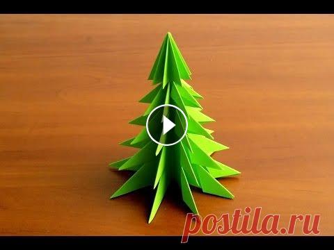 Объемная елка из бумаги своими руками Красивая елка своими руками из листа бумаги. Новогодняя поделка елка хорошо подойдет для декора на Новый Год. Новогодние поделки это всегда хорошее на...