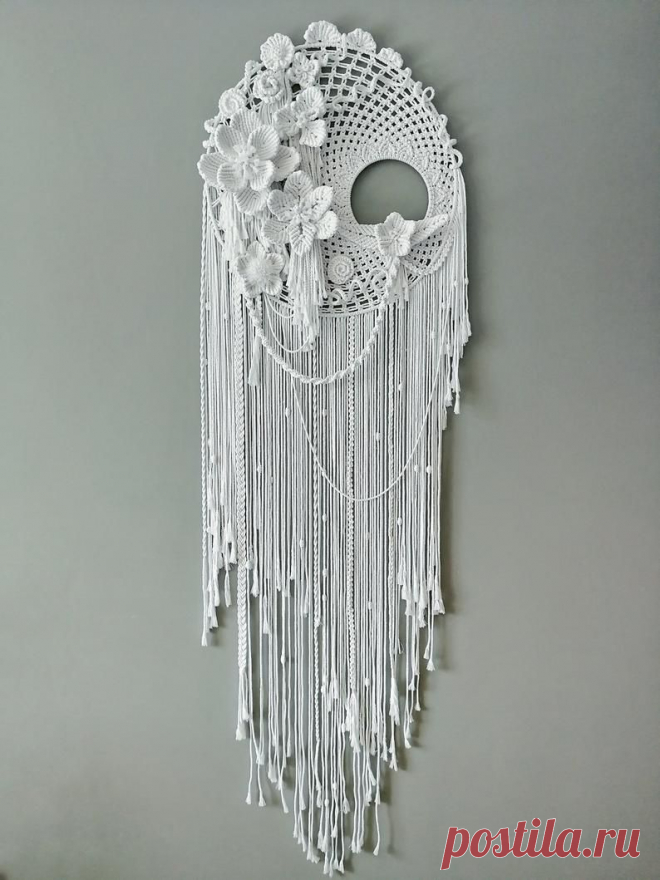 Extra Large Macrame Wall Hanging with flowers Wedding | Etsy