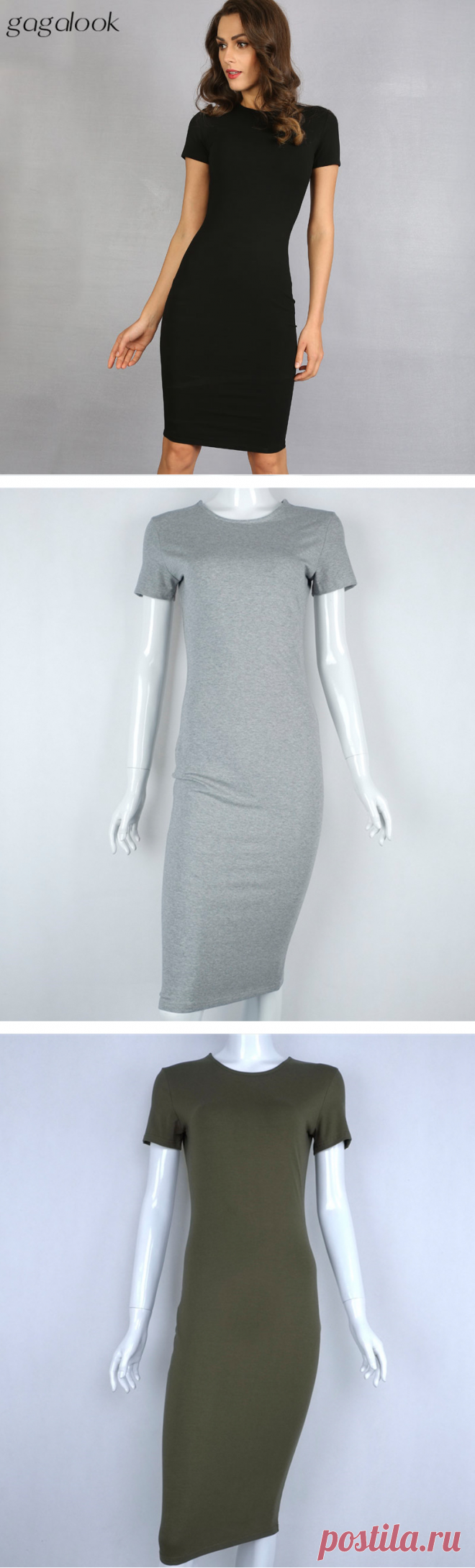 Gagalook 2016 Марка Лето Dress Женщины Черный Сексуальный Bodycon Офис Midi Бальные Платья Vestidos Robe Femme Ete D0746 купить на AliExpress
