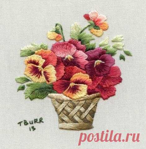 Вышивка гладью. Идеи для вдохновения.