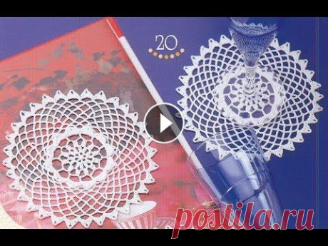 ▶ Ажурная салфетка крючком для начинающих.  Просто и быстро Урок 116 Как связать крючком простую салфетку? Частый вопрос...