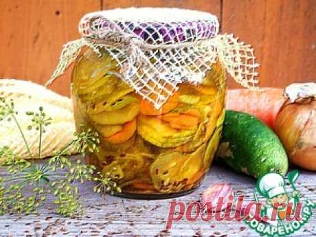 Маринованный салат из огурцов в микроволновке - кулинарный рецепт