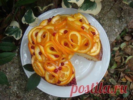 Апельсиновый торт - очень красивый и вкусный
