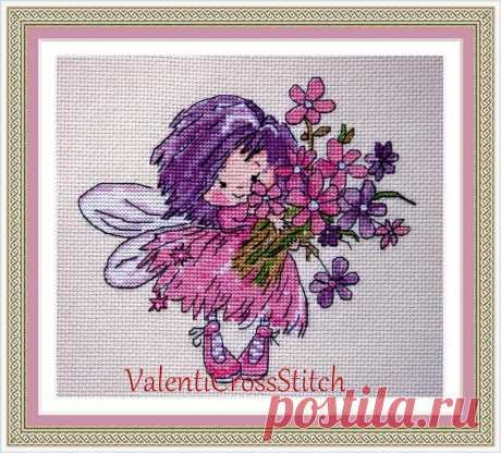 Фиолетовый Фея Креста строчки по VCrossStitch - Craftsy