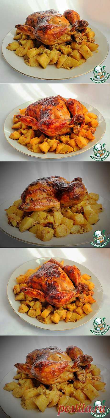 Моя &quot;Секретная курица&quot; с &quot;Секретным картофелем&quot;.