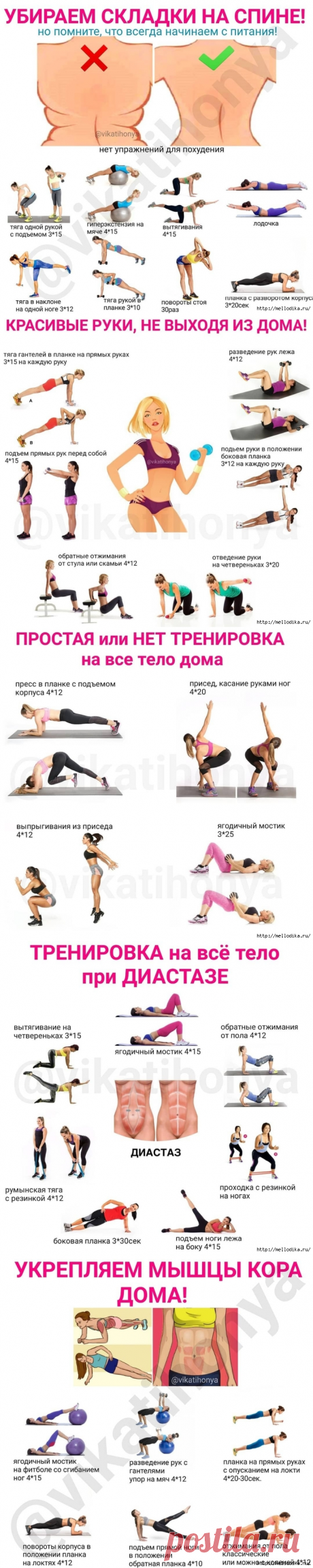 Карантин - это не повод запускать себя! Тренируйтесь дома