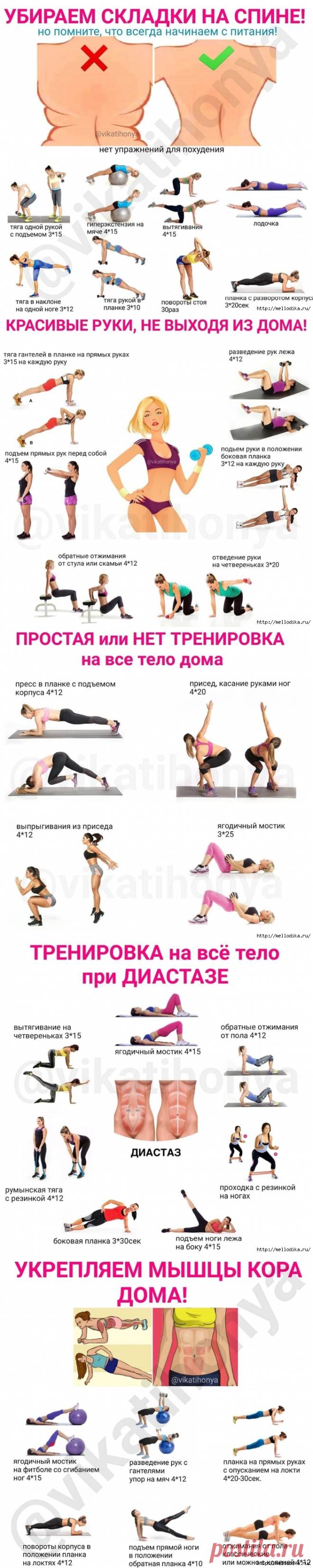 Карантин - это не повод запускать себя! Тренируйтесь дома