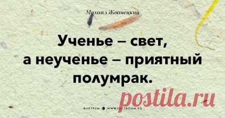Афоризмы от Жванецкого))