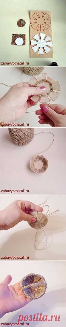 (113) Mini cesta de cuerda | ВЯЗАНИЕ КРЮЧКОМ И ПЛЕТЕНИЕ
