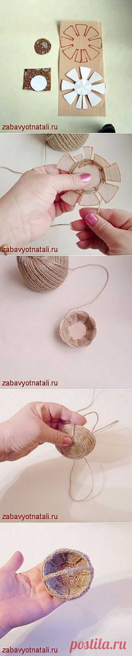 (113) Mini cesta de cuerda | ВЯЗАНИЕ КРЮЧКОМ И ПЛЕТЕНИЕ