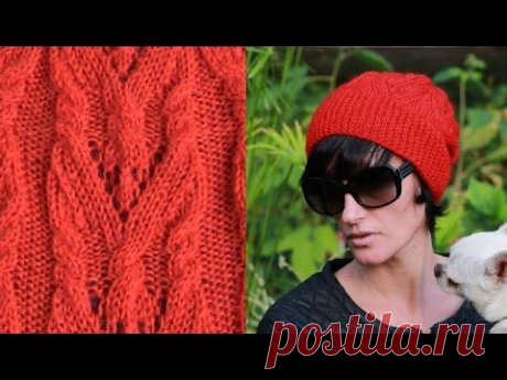 ❤ Как связать шапку-бини. Knitted hat. Bonnet tricoté. Вязание спицами от Lana Vi
