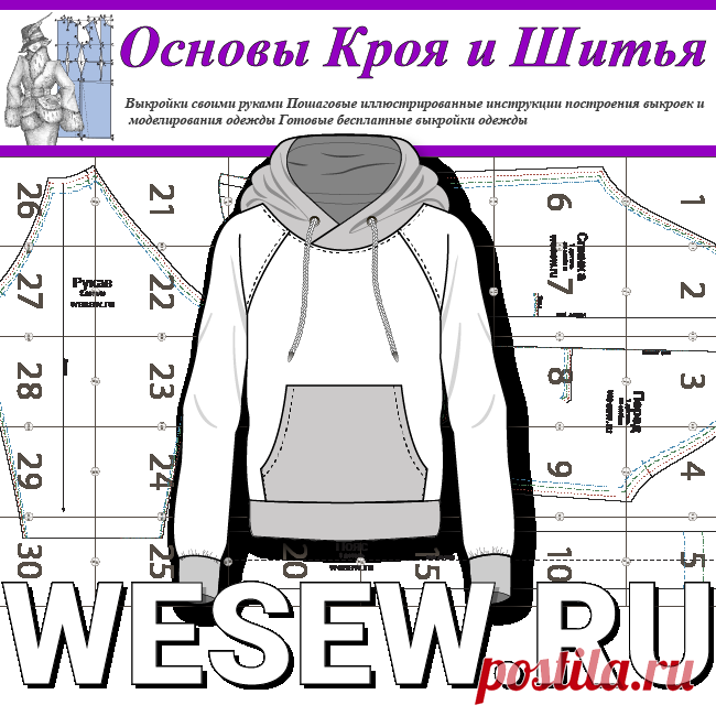Готовая выкройка мужской толстовки больших размеров Ready-made pattern of mens hoodies in large sizes

Выкройка мужской толстовки, а вернее анорака, в натуральную величину, подойдет для пошива удобной и модной одежды мужчинам с обхватом груди 104-108-112-116 см.