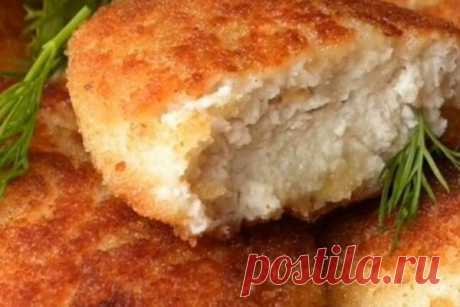 Котлеты из куриного фарша с картофелем