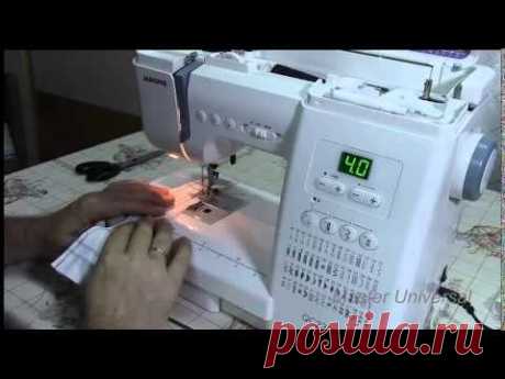 Видео инструкция Janome QC2325.Часть4.Маленькие,но очень важные хитрости.Видео №11.