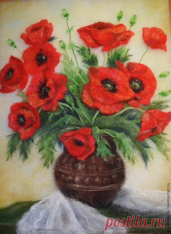 Согреваемся Живопись шерстью Ксении Мороз | Colors.life