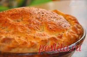 Рецепт картофельного пирога с сыром из дрожжевого теста