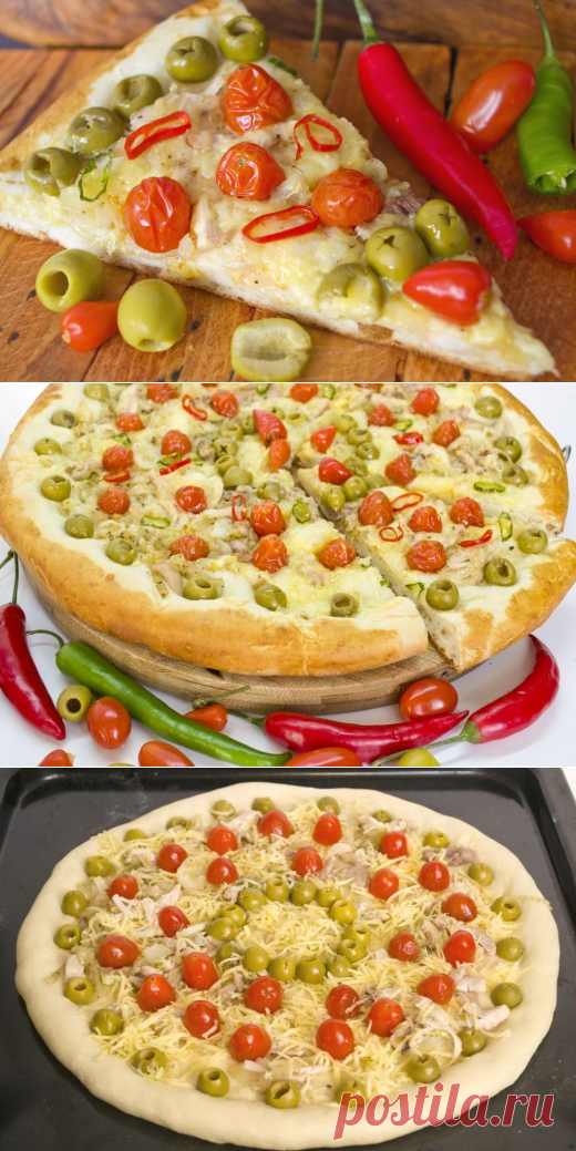 Пицца с курицей и черри. Рецепт с пошаговыми фото - Ботаничка.ru