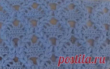 Красивые узоры для вязания пледов, шалей и палантинов. 5 видео