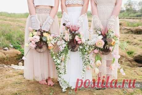 Свадебные платья в стиле Бохо - 50 красивейших фото