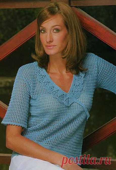 Красота в строгости, строгость в красоте. Женская кофточка.