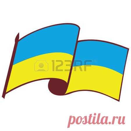 флаг Украины Клипарты, векторы, и Набор Иллюстраций Без Оплаты Отчислений. Pic 29038322.