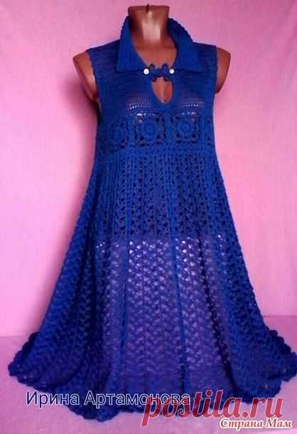 Платье - туника крючком. Автор Ирина Артамонова.