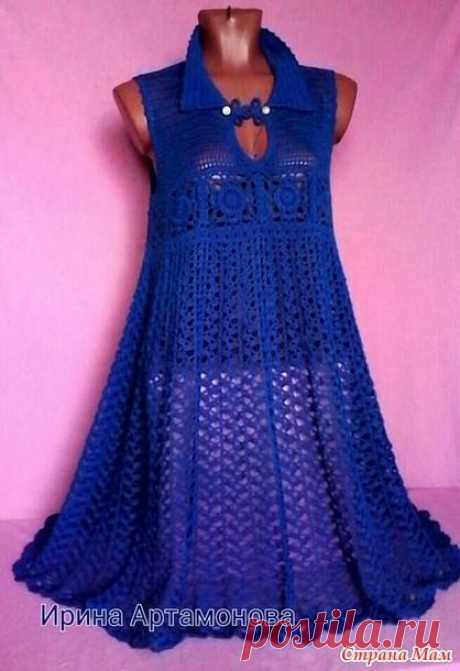 Платье - туника крючком. Автор Ирина Артамонова.