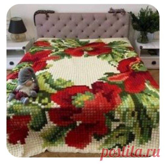 32 схемы для вязания пледа из миниатюрных квадратных мотивов крючком. | Вяжем с Инессой. | Яндекс Дзен