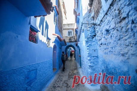 Голубой город Шефшауен (Chefchaouen) в Марокко