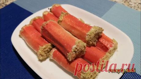 Рулетики из крабовых палочек с яйцом Пошаговый рецепт приготовления рулетиков из крабовых палочек с яйцом✅ Ингредиенты:▫️ крабовые палочки - 200 г;▫️ куриные яйца - 3 шт;▫️ плавленый сырок - 1 ш...