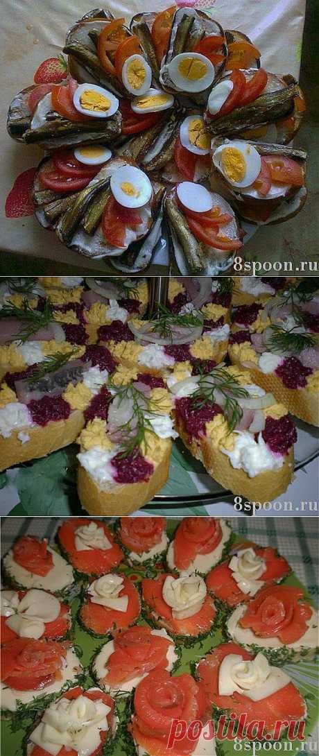 Праздничные бутерброды: много вкусных идей | Ваши любимые рецепты