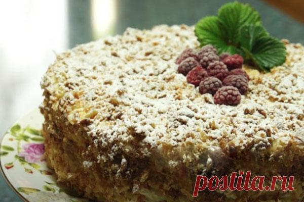 Торт Наполеон с яблочной прослойкой от бабушки Эммы