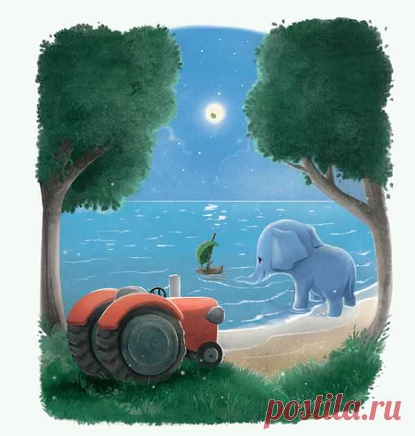 Тракторёнок Алекс — милый, добрый малыш, который совсем не может уснуть: всё думает о делах и событиях прошедшего дня. Алекс решает спросить своих друзей, как им удаётся так быстро засыпать. И отправляется в путь, где встречает соседа Снотворкина, тётушку Морковушку, салат Лень-Латук. С ним беседует цветочек Дремлик, мальчик Леон Сладкий сон, яблочки на дереве и Курочка-Клюющая-Носом. Он видит и знакомых персонажей — слонёнка Соню, кролика Роджера, крота Сопелку, дядюшку Зёву. В конце…