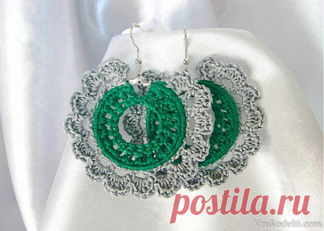 Серьги крючком / Вязание для женщин / В рукоделии