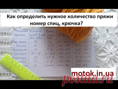 Как определить нужное количество пряжи? Как определить нужные спицы и крючок?