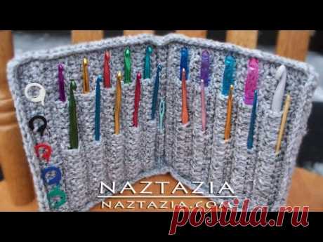 DIY Learn How to Crochet Hook Case Holder Folder Wallet - Pouch Storage for Hooks
