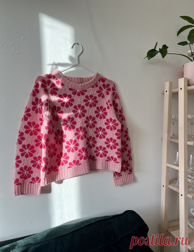 Ravelry: узор свитера «Ромашка» от Solvara Knitwear