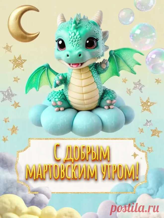 Открытка с добрым мартовским утром