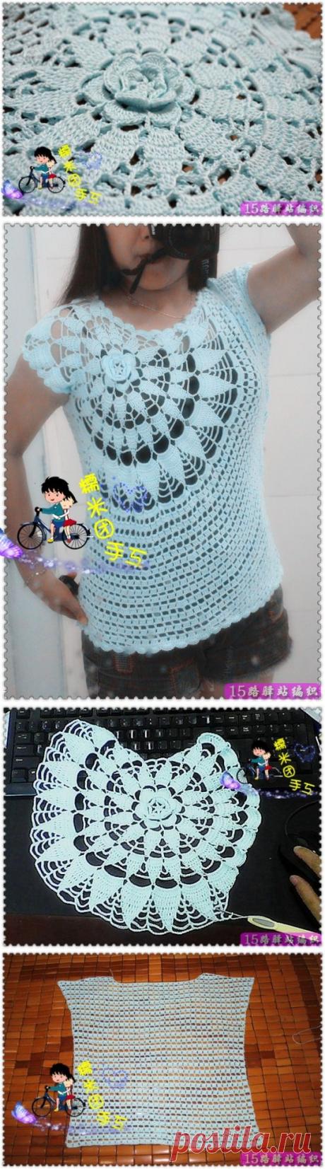 &quot;Группа Райс работает&quot; - рябь - улучшенная версия | Вязание крючком подробная площадь учебник - 15 Road Inn