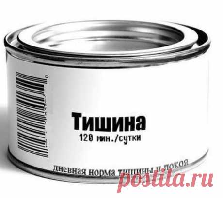 Дневная норма тишины и покоя. Всё,что её превышает - излишек!