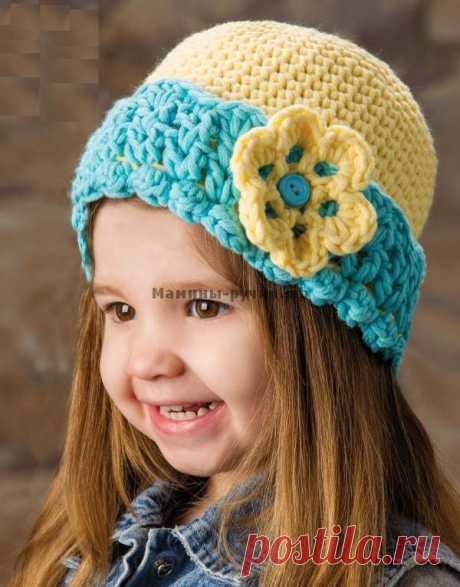 Детская шапка вязаная крючком (baby hat crochet) | Мамины-ручки.рф