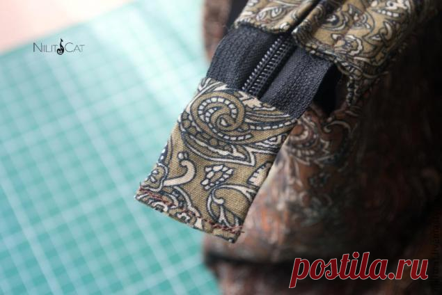 МК Прячем кончик молнии - Ярмарка Мастеров - ручная работа, handmade